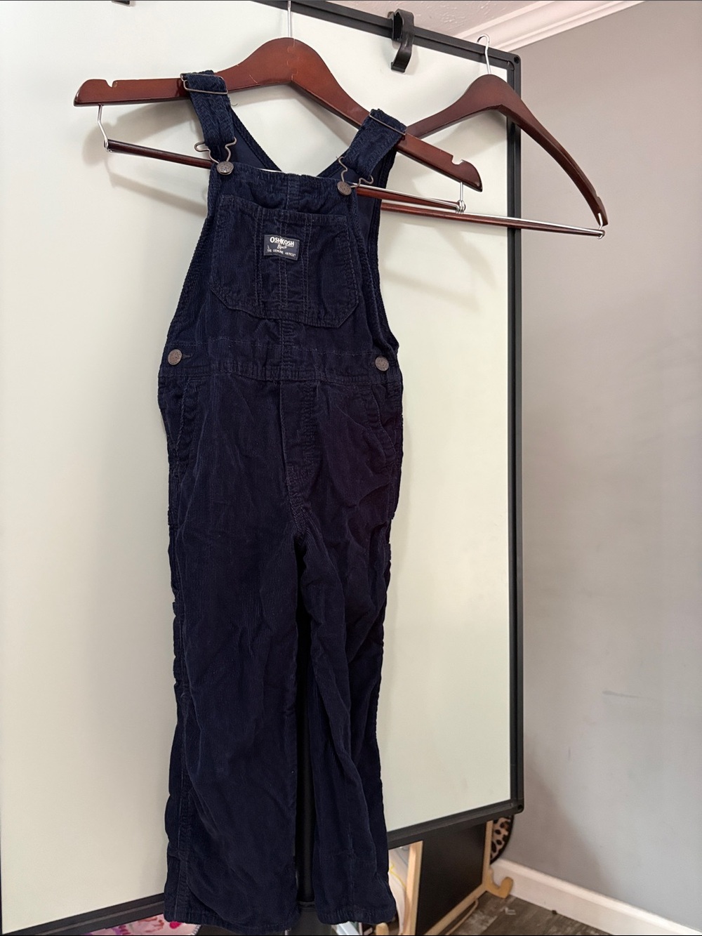 5T OshKosh B'gosh Navy Corduroy Bib Overalls